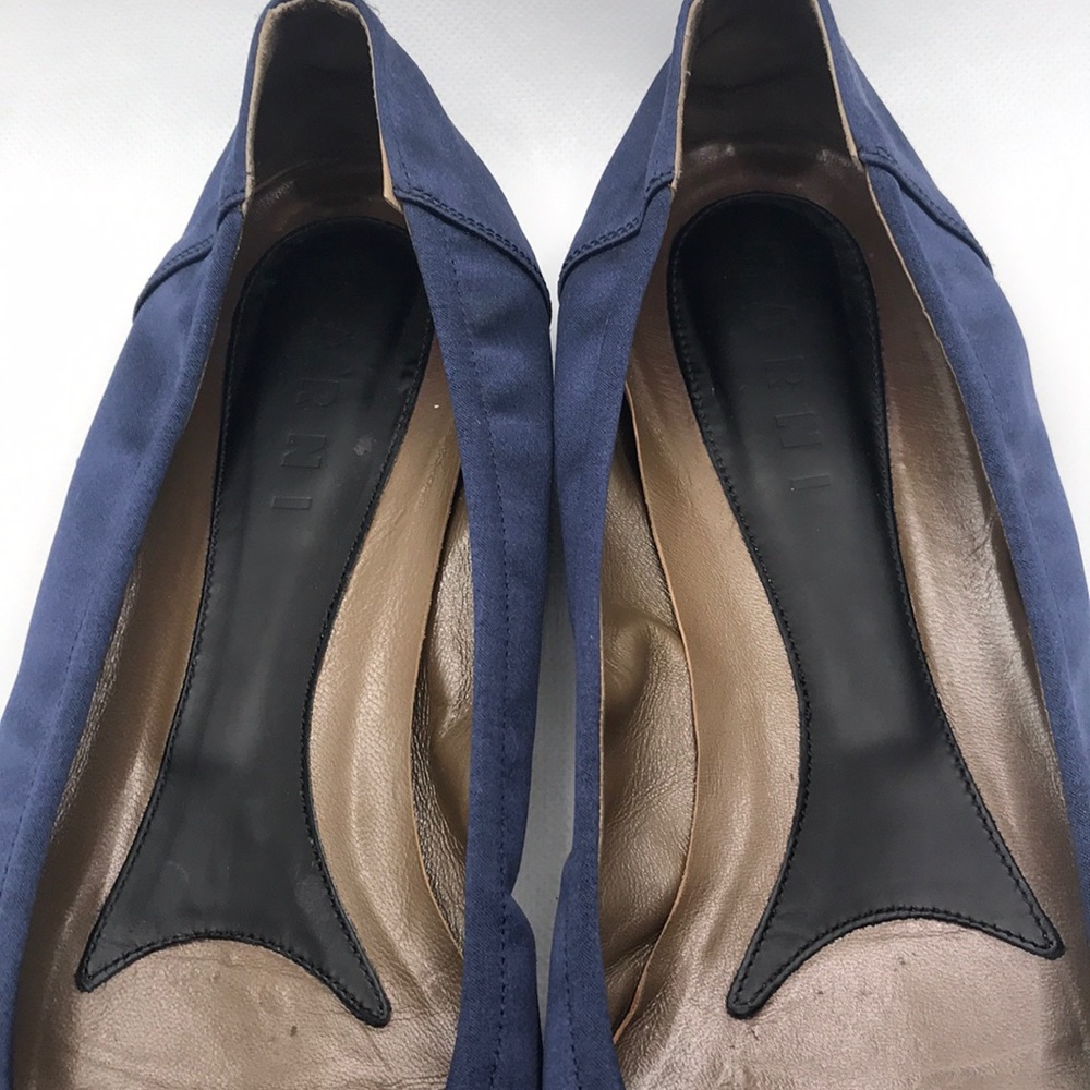 Marni Blue Flats with Embellished Detail - Picture 4 of 7